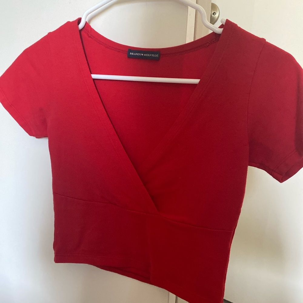 brandy melville red top❤️